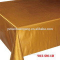 clear pvc double golden/sliver film pvc tablecloths